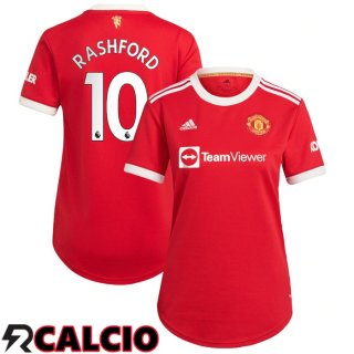 Prima Maglia Manchester United (RASHFORD 10) Donna Rosso 2021/2022