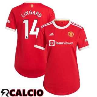 Prima Maglia Manchester United (Lingard 14) Donna Rosso 2021/2022