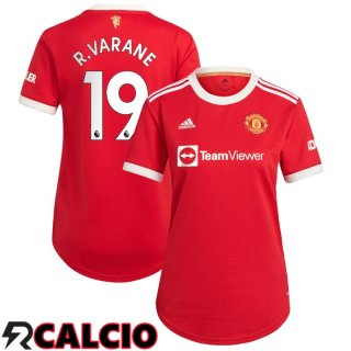 Prima Maglia Manchester United (R.Varane 19) Donna Rosso 2021/2022