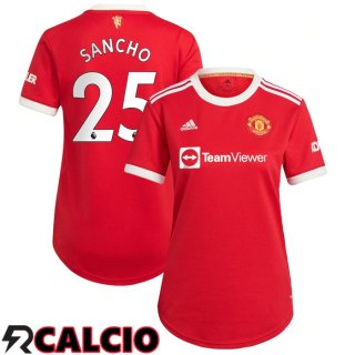 Prima Maglia Manchester United (SANCHO 25) Donna Rosso 2021/2022