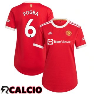 Prima Maglia Manchester United (POGBA 6) Donna Rosso 2021/2022