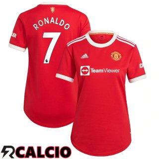 Prima Maglia Manchester United (RONALDO 7) Donna Rosso 2021/2022