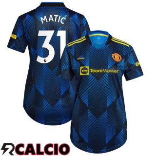 Terza Maglia Manchester United (Matić 31) Donna Terza Blu Scuro 2021/2022
