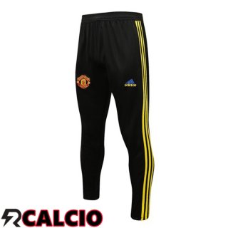 Pantaloni Da Allenamento Manchester United Nero Giallo 2021/2022