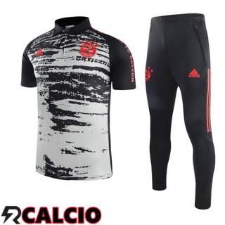 Maglia Polo Bayern Monaco + Pantaloni Grigio Nero 2021/2022