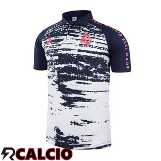 Maglia Polo Real Madrid Bianco Blu 2021/2022