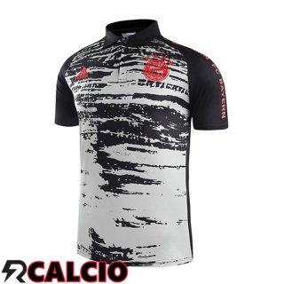 Maglia Polo Bayern Monaco Grigio Nero 2021/2022