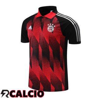 Maglia Polo Bayern Monaco Rosso Nero 2021/2022