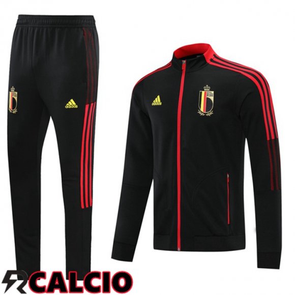 Insieme Tuta Calcio - Giacca Belgio Nero 2021/2022