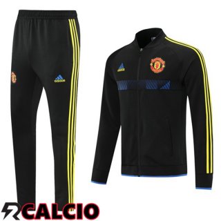 Insieme Tuta Calcio - Giacca Manchester United Nero 2021/2022