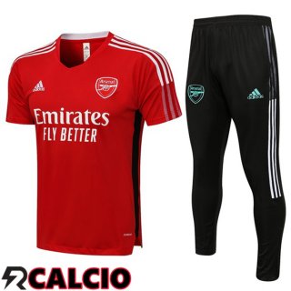 T Shirt Allenamento Arsenal + Pantaloni Rosso 2021/2022