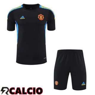 T Shirt Allenamento Manchester United + Pantalonicini Nero 2021/2022