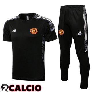 T Shirt Allenamento Manchester United + Pantaloni Nero 2021/2022