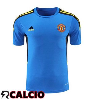 T Shirt Allenamento Manchester United Blu 2021/2022