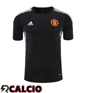 T Shirt Allenamento Manchester United Nero 2021/2022