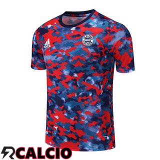 T Shirt Allenamento Bayern Monaco Rosso Blu 2021/2022