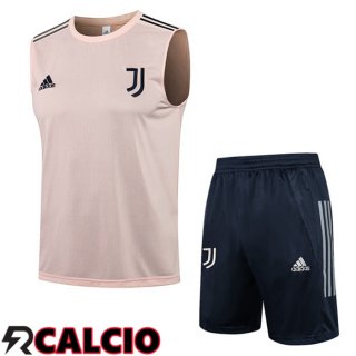 Canotta Allenamento Juventus + Pantalonicini Rosa 2021/2022