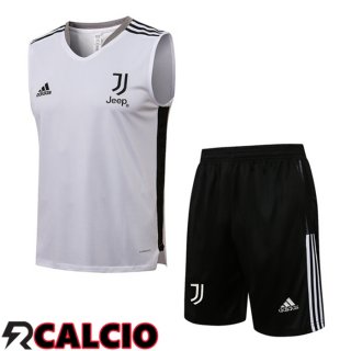 Canotta Allenamento Juventus + Pantalonicini Bianco 2021/2022