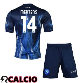 Terza Maglia SSC Napoli (Mertens 14) Bambino Terza Blu 2021 2022