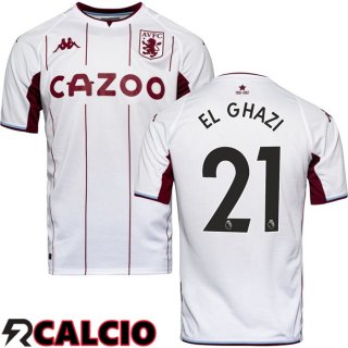 Seconda Maglia Aston Villa (EL GHAZI 21) Bianco 2021/2022