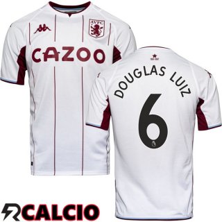 Seconda Maglia Aston Villa (DOUGLAS LUIZ 6) Bianco 2021/2022