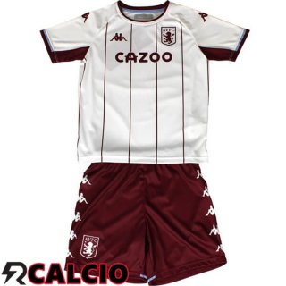 Seconda Maglia Aston Villa FC Bambino Bianco 2021/2022