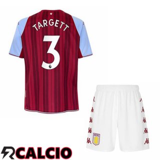 Prima Maglia Aston Villa (Targett 3) Bambino Rosso 2021 2022