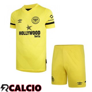 Seconda Maglia Brentford FC Bambino Giallo 2021 2022
