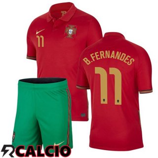 Prima Maglia Nazionale Portogallo (B.FERNANDES 11) Bambino 2020/2021