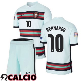 Seconda Maglia Nazionale Portogallo (BERNARDO 10) Bambino 2020/2021