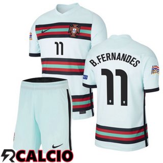 Seconda Maglia Nazionale Portogallo (B.FERNANDES 11) Bambino 2020/2021