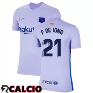 Seconda Maglia FC Barcellona (F. De Jong 21) Donna Viola 2021/2022
