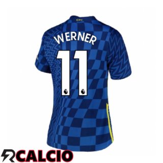 Prima Maglia FC Chelsea (WERNER 11) Donna Blu 2021/2022