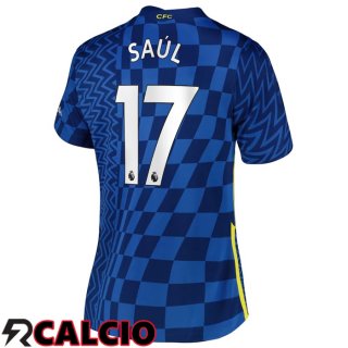Prima Maglia FC Chelsea (SAUL 17) Donna Blu 2021/2022