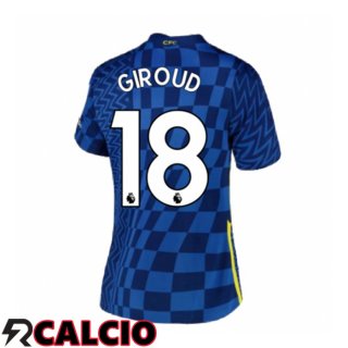 Prima Maglia FC Chelsea (GIROUD 18) Donna Blu 2021/2022