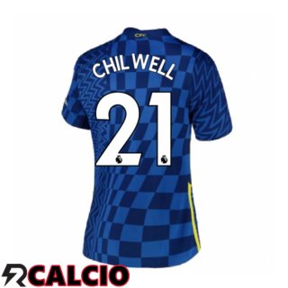 Prima Maglia FC Chelsea (CHILWELL 21) Donna Blu 2021/2022