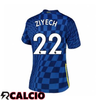 Prima Maglia FC Chelsea (ZIYECH 22) Donna Blu 2021/2022