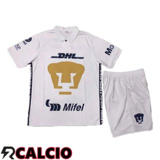 Prima Maglia Pumas UNAM Bambino Bianco 2021 2022