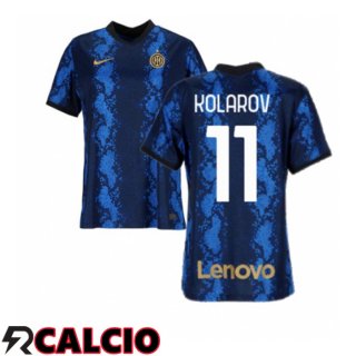 Prima Maglia Inter Milan（KOLAROV 11）Donna Blu 2021/2022