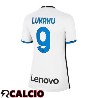 Seconda Maglia Inter Milan（DZEKO 9）Donna Bianco 2021/2022