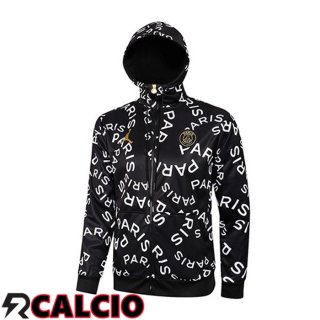 Giacca Con Cappuccio JORDAN Paris PSG Bianco Nero 2021/2022