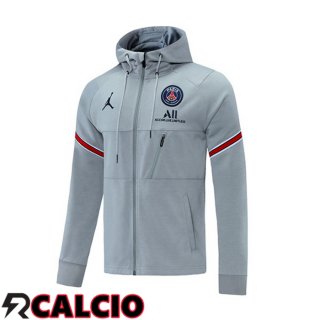 Giacca Con Cappuccio JORDAN Paris PSG Grigio 2021/2022