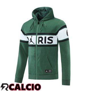 Giacca Con Cappuccio JORDAN Paris PSG Verde 2021/2022