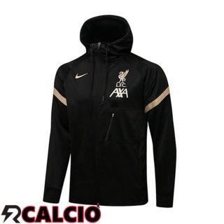Giacca Con Cappuccio FC Liverpool Nero 2021/2022