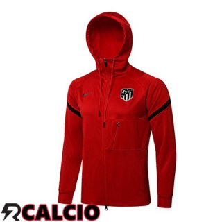 Giacca Con Cappuccio Atletico Madrid Rosso 2021/2022