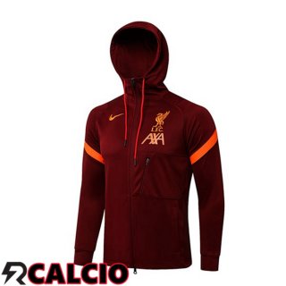 Giacca Con Cappuccio FC Liverpool Rosso 2021/2022