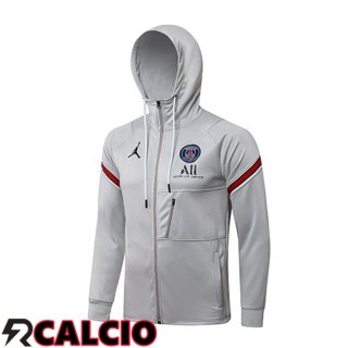 Giacca Con Cappuccio JORDAN Paris PSG Grigio 2021/2022