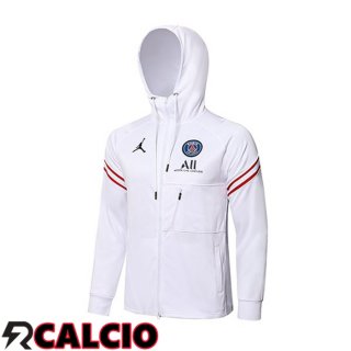 Giacca Con Cappuccio JORDAN Paris PSG Bianco 2021/2022