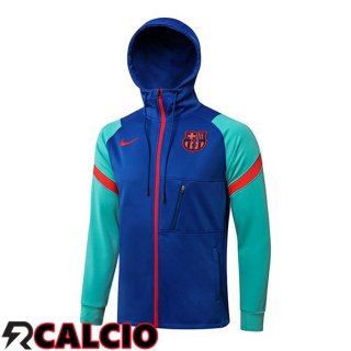 Giacca Con Cappuccio FC Barcellona Blu Verde 2021/2022