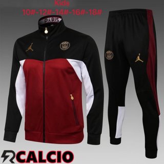 Giacca Calcio Bambino JORDAN Paris PSG Nero Rosso 2021/2022